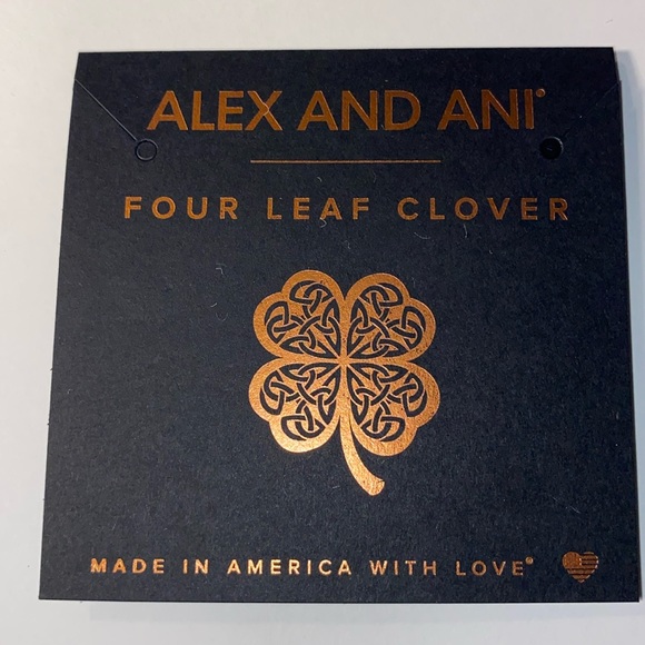 Alex and Ani Four Leaf Clover Bracelet - Picture 2 of 5
